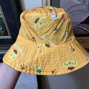Sanrio Pompompurin Reversable Bucket Hat Yellow Hello Kitty